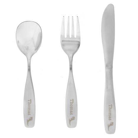 Personalised Dinosaur 3 Piece Cutlery Set £9.99